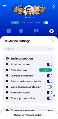 Netspark Personalized Settings